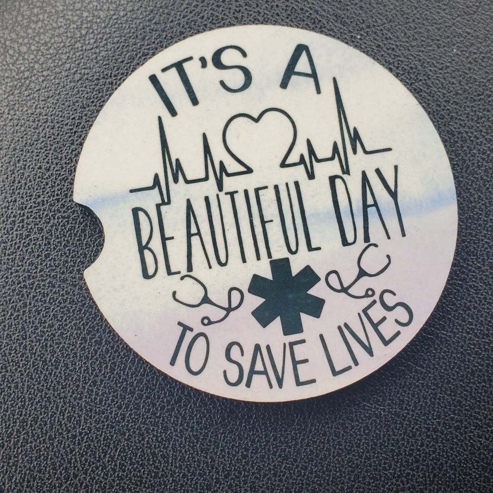 🏥SAVING LIVES car coaster set - Picture 6 of 7